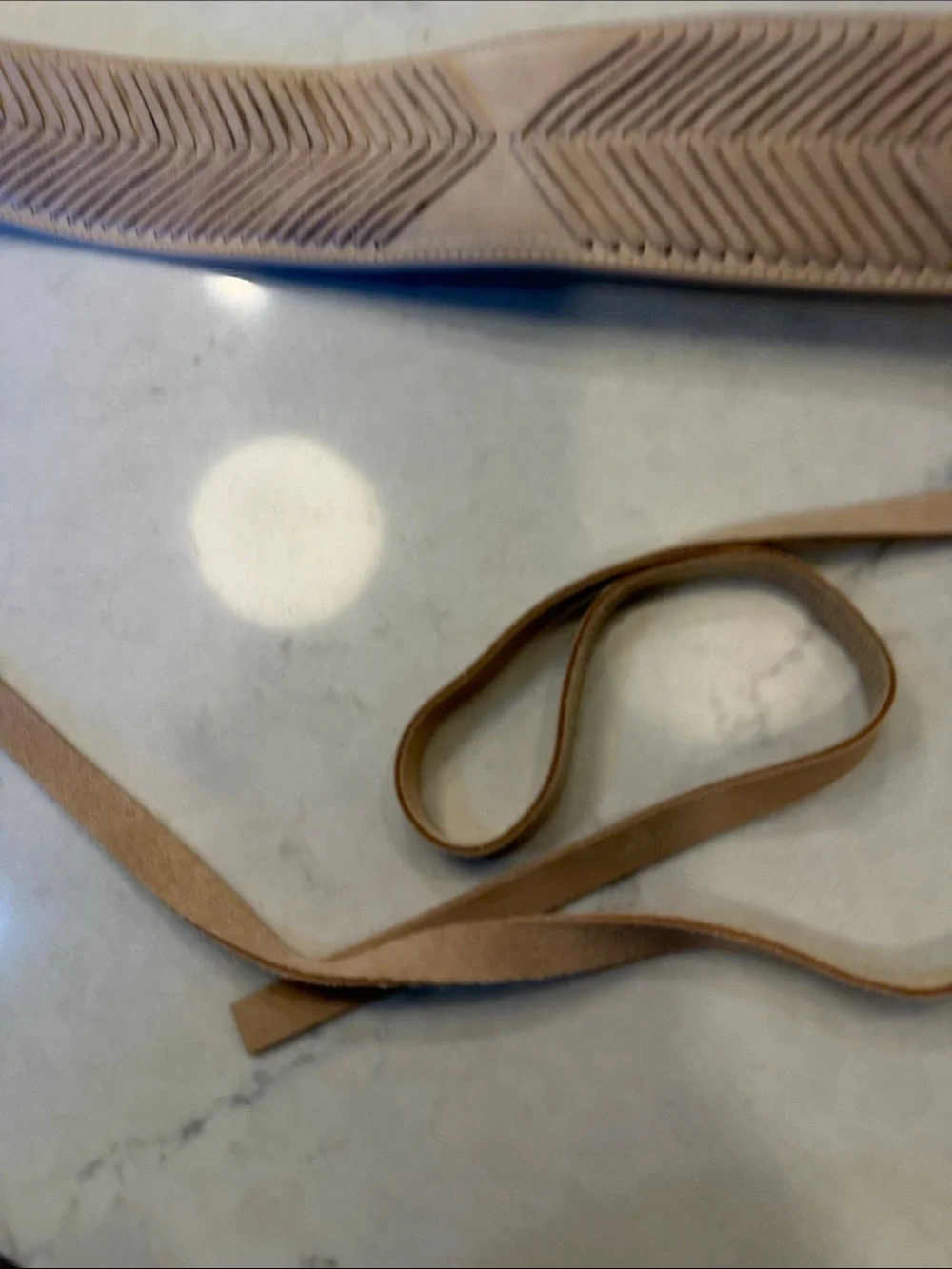 Vintage Wide Braided Tie-Waist‎ Belt in Taupe